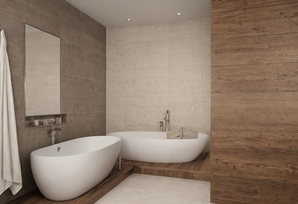 Waterproofing, substrates, and wall buildup decide which bathroom tile choices are practical shown in a luxury residential interior