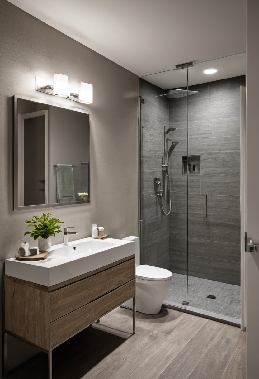 Luxury interior image showing How do you draw an accurate small bathroom plan