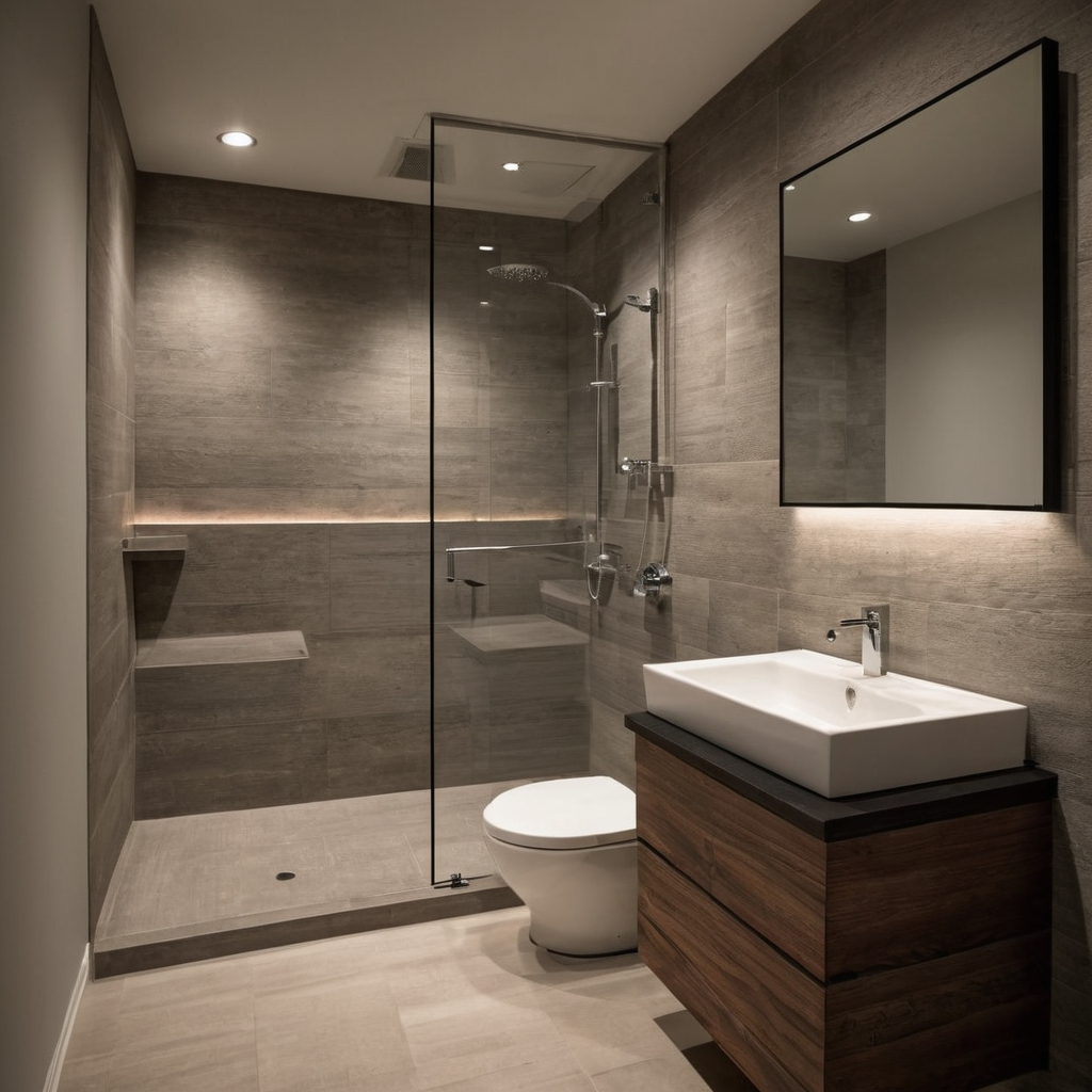 Luxury interior image showing Approve the bathroom layout before finalizing plumbing, finishes, and orders