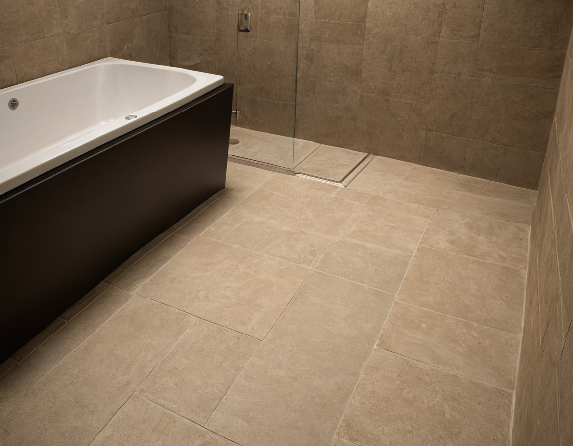 Bathroom floor use requires separate evidence for abrasion and wet traction interior planning detail